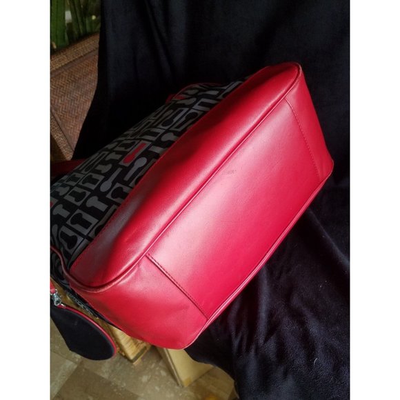 KIPLING MERCIER LARGE TOTE HB3247  BLACK RED GREY W/COIN PURSE - Picture 4 of 11